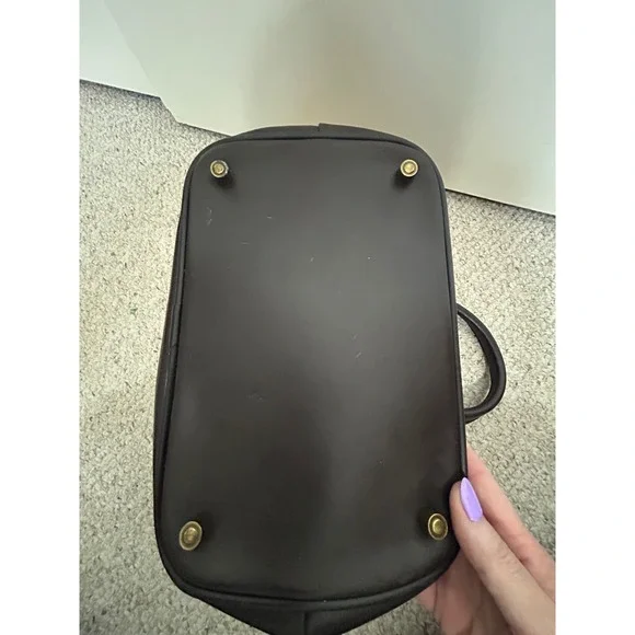 Vintage Hartmann Red Canvas Leather Trim‎ Satchel Doctor Bag Tartan Lining - Picture 5 of 5